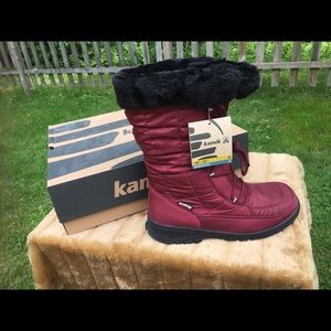 KAMIK womans size 10 boots burgundy